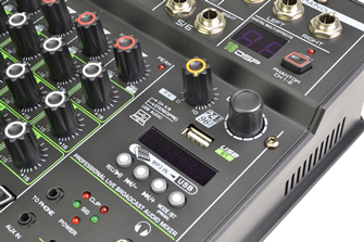 Compact 6 Channel Mixer with DSP Effec 